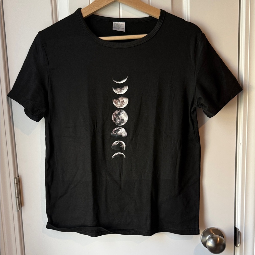 Black Moon Phase Graphic Tee